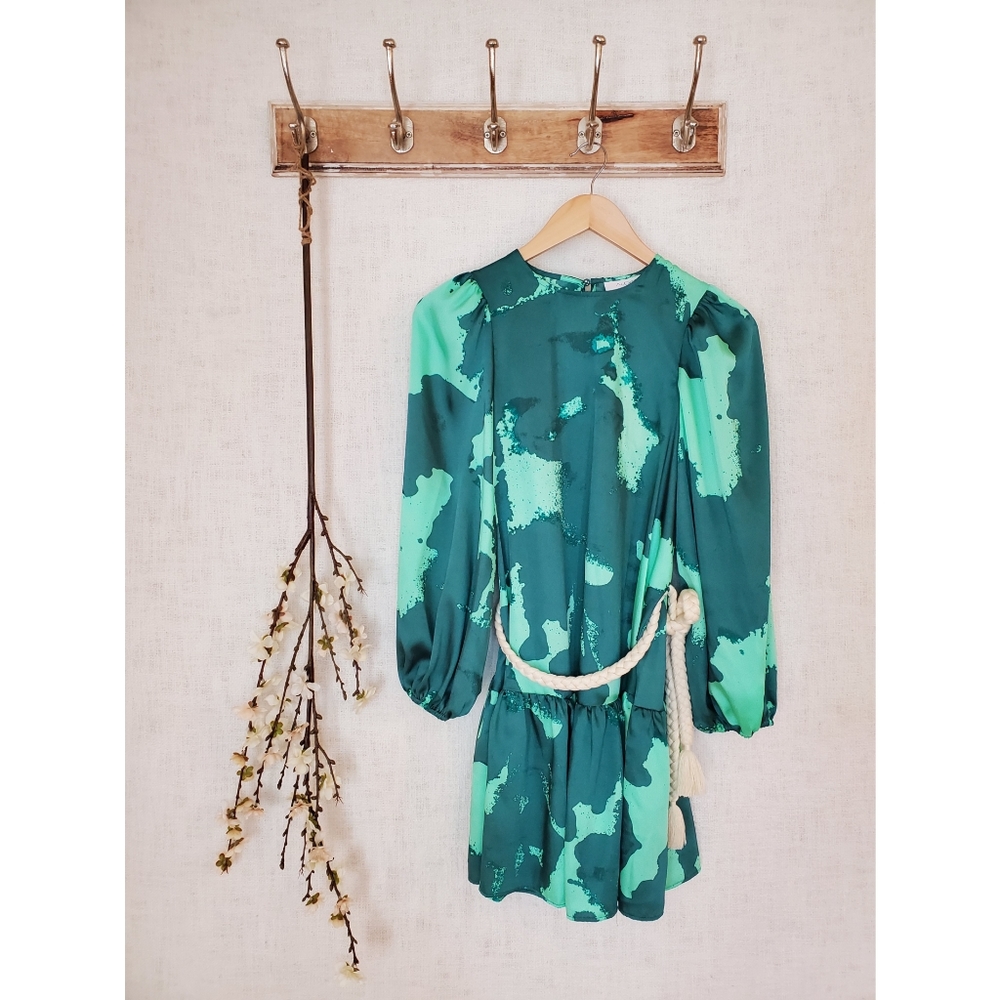ALEXIS ROPE BELT TIERED DRESS FLORAL - Size XS🍀
